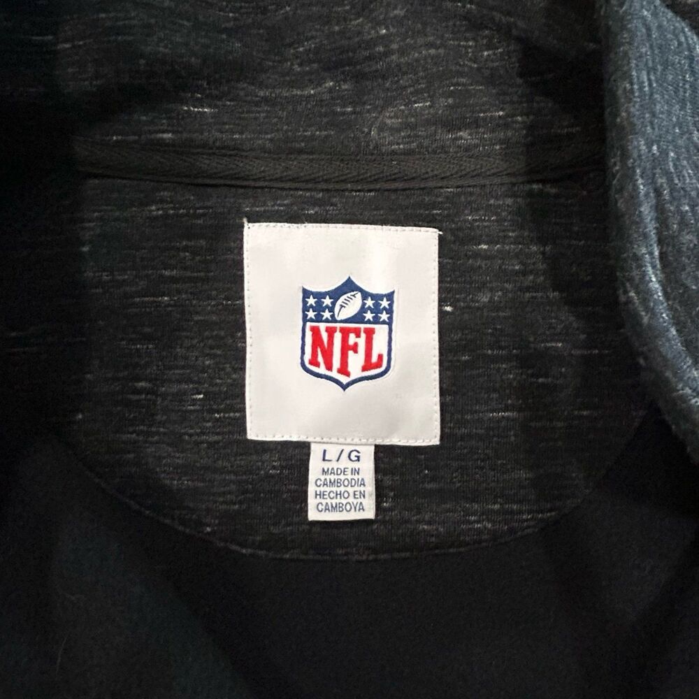 NFL Jacket Men’s Size Large Color Gray Pittsburgh Steelers Full Zip Sweater - Picture 5 of 9